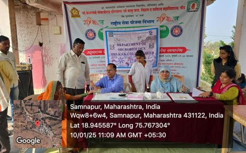 Blood group determination at Samnapur 10 Jan 2025