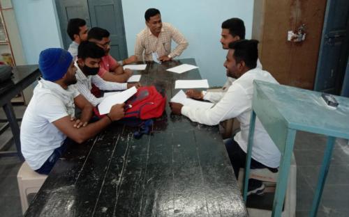 Student group discussion