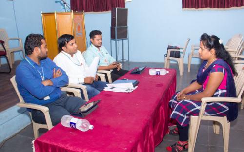 Sr. Group Leaders  (Just Dial Ltd. Co.) are taking interview.