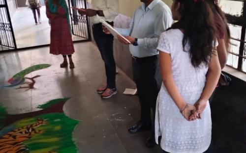 Wild life week celebration Rangoli competition