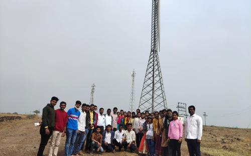 Wind energy project, sautada Ta. Patoda Dist. Beed and Participated Students of Department Date 30/12/2021