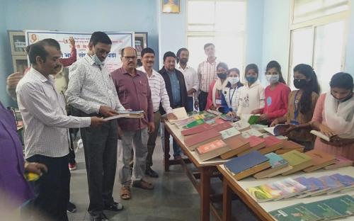 Book exibition event by Marathi dept.