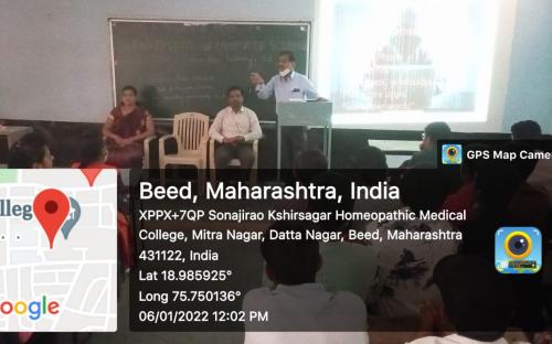 Guest lecture of Mr. Sanjay Kale, Saw Sawakar College Beed. 06/01/2022